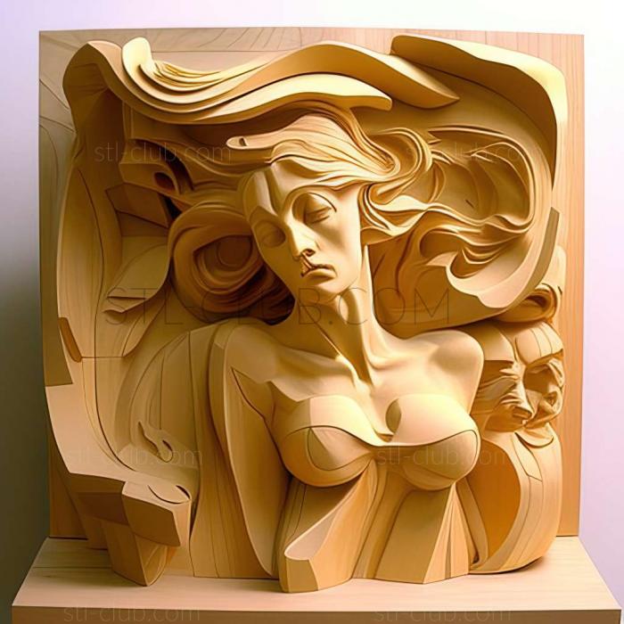 3D model Elaine de Kooning (STL)